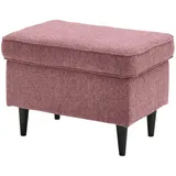 Sconto Hocker Oskar Textil 63 x 43 x 42 cm Grau
