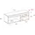 SKRAUT HOME Naturale Lowboard 120 x 40 x 53 cm Eiche/Schwarz Melamin
