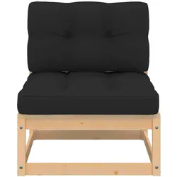 vidaXL 4-tlg. Garten-Lounge-Set mit Kissen Massivholz Kiefer
