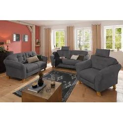 Kopfstütze HOME AFFAIRE "Trondheim", grau (anthrazit), B:50cm H:25cm T:10cm, Luxus-Microfaser (100% Polyester) Luxus-Microfaser Lederoptik (100% Polyester) Struktur weich ( 97% Polyester, 3% Baumwolle) Scheuertouren pro Qualität: Luxus-Microfaser: 30.000; Luxus-Microfaser Lederoptik: 68.000; Struktur weich: 50.000 Pilling pro Qualität: Luxus-Microfaser: 3-4; Luxus-Microfaser Lederoptik: 4; Struktur weich: 4-5 , Polsterauflagen