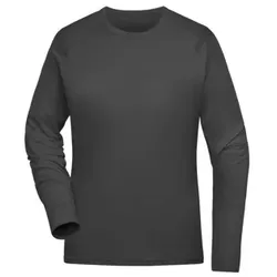 Damen Recycled Langarm Sportshirt JN521, titan-grau, Größe XXL - titan - XXL
