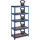 Relaxdays Schwerlastregal, HBT: 180x90x45 cm, bis 1325kg, 5 Ebenen, Lagerregal Speisekammer, Keller, Garage, Stahl, blau