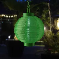 MARELIDA LED Solar Lampion - 1 kaltweiße LED -