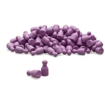 Wissner aktiv Lernen Satz aus 100 Spielfiguren/Halmakegel lila 24 x 12 mm