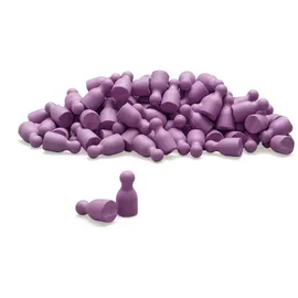 Wissner aktiv Lernen Satz aus 100 Spielfiguren/Halmakegel lila 24 x 12 mm
