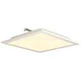 Nettlife LED Panel Deckenleuchte Wohnzimmer 60*60CM 40W flach 3000K, LED fest integriert, warmweißes, Büro Wohnzimmer Bad weiß