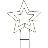 MARELIDA LED Gartenstecker Stern Silhouette 180LED H: 38cm (493387)