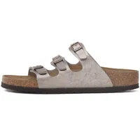 Birkenstock Damen Pantolette Florida Birko-Flor Graceful schmal Braun 41 - 41 EU Schmal