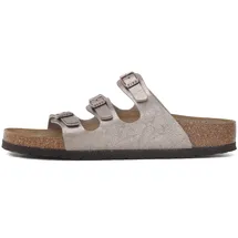 Birkenstock Damen Pantolette Florida Birko-Flor Graceful schmal Braun 41 - 41 EU Schmal