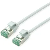 roline recycled material DataCenter Patchkabel Cat.6A (Class EA), Slim, grau, 0,15 m