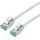 roline recycled material DataCenter Patchkabel Cat.6A (Class EA), Slim, grau, 0,15 m