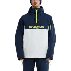 Skijacke Burnaby Logo Anorak Herren - weiß WEISS|BLAU S