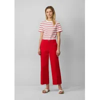 S.Oliver High-Rise-Culotte aus Baumwollstretch mit Bügelfalten rot 38