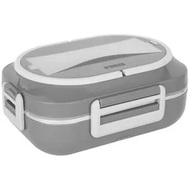 Noveen N'OVEEN Elektrische Lunchbox LB540 Dunkelgrau – Heizbarer Edelstahl-Speisebehälter | 1 Liter Fassungsvermögen | Robuste INOX-Konstruktion | Kompakt 24x11x18,5 cm | Ideal für Büro & unterwegs