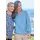 GOLDNER Elegante Bluse mit Zierblende, Rundhals in blau | Gr.: 42