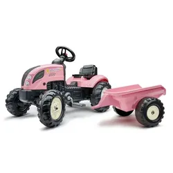 Country Star Traktor mit Anhänger - rosa
