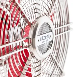 h.koenig JOE50 Tischventilator metall/rot