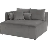 andas Ottomane »Nöre«, kurzes Lounge-Modul - zum Zusammenstellen, Breite 138 cm, Tiefe 128 cm grau