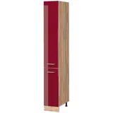 Vicco Apothekerschrank R-Line 30 cm Eiche Bordeaux