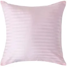 Homescapes Kissenbezug Gestreift 40 x 40 cm Rosa