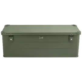 AluBox Aluminium 159 Liter Olivgrün abschließbar