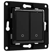 Shelly Wandtaster Wall Switch 2, schwarz, 2-fach