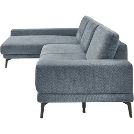 Set One by Musterring Ecksofa "SO 3600 optimaler Sitzkomfort in Federkern o. Kaltschaum, 2 Sitzhöhen", blau (kama blau), B:293cm H:87cm T:180cm, 100% Polyester, SET ONE BY MUSTERRING, Sofas, Ecksofa, Sitzhöhe 42 cm, Federkern, B 293 x T 180 cm, Kama blue