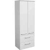 Saphir Quickset Badschrank 50 x 136,1 x 33 cm Weiß