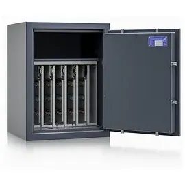 ISS safe4key Schlüsseltresor grau mit 280 Haken Doppelbartschloss