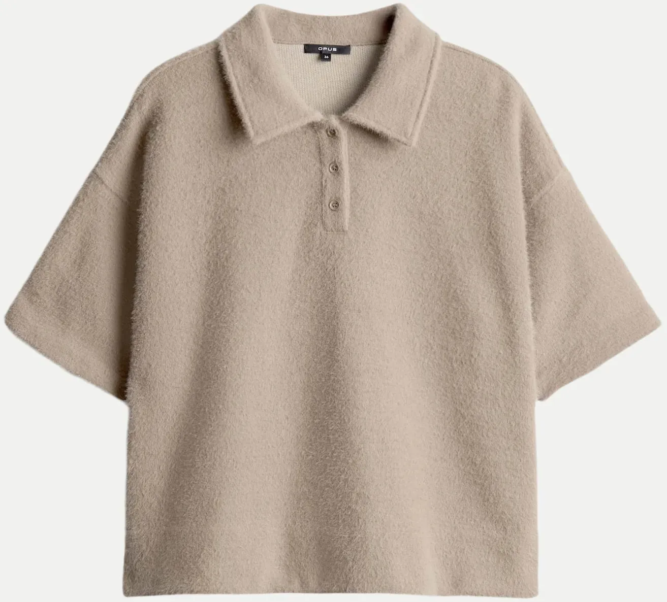 Loose-Fit Poloshirt Geludi Beige 42