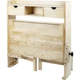 Holzmann Maschinen Hobelbank Holz 123 x 120 x 24-84 cm braun