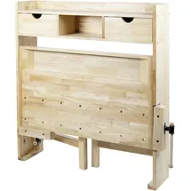 Holzmann Maschinen Hobelbank Holz 123 x 120 x 24-84 cm braun