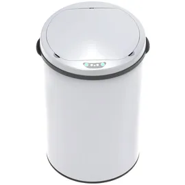Svita Sensor-Mülleimer 30L Stahl Mülleimer mit Sensor Abfalleimer Küche Weiß