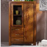 MASSIVMOEBEL24.DE Highboard 90 x 148 x 42 cm Braun