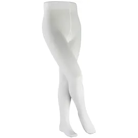 Falke Unisex Kinder Strumpfhose Cotton Touch K TI Baumwolle dick einfarbig 1 Stück, Weiß (White 2000), 80-92 - 80-92