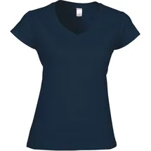 Gildan Damen V-Neck T-Shirt \64V00L\" navy S"