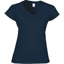 Gildan Damen V-Neck T-Shirt \64V00L\" navy S"