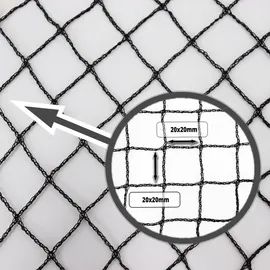Aquagart Teichnetz 18m x 16m Schwarz Fischteichnetz Laubnetz Netz Vogelschutznetz Robust
