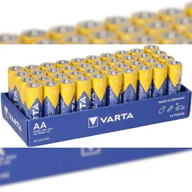 Varta 40x AA Mignon LR06 Batterie 2600mAh 1,5V Alkaline
