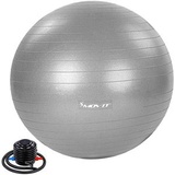 MOVIT Gymnastikball Dynamic Ball, groß, Ø 65cm, mit Pumpe, silber