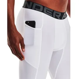 Under Armour HG Armour Lng Shorts Weiß/Schwarz XXL