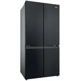 HAIER Kühl-/Gefrierkombination "HCR39F19ENPT", Energieeffizienz: E (A-G), schwarz, NoFrost, Kühlschränke, Humidity Zone: Obst, Gemüse und Salat 2x länger frisch halten