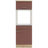 OPTIFIT Geräteumbauschrank Bari 407 60 x 60 x 174,4 cm Rostrot
