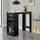 [en.casa] Bartisch Kouvola 110 x 50 x 103 cm Schwarz/Eiche-Optik