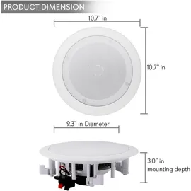 Pyle Audio Pyle 8" weiß