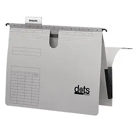 dots Taschenhefter Karton lichtgrau DIN A4 1x kaufmännische Heftung, 25 St.