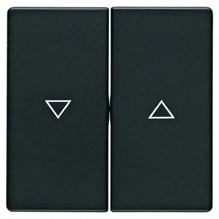 Berker Q.1/Q.3/Q.7 Wippe 2-fach mit Pfeil je Wippe, schwarz samt - 16256085