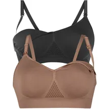 ANITA MATERNITY "Seamless", Damen, Gr. L, N-Gr, multi color, Microtouch, Obermaterial: 92% Polyamid, 8% Elasthan, unifarben, BHs Still-BH, herausnehmbare Cups, doppellagig, extra Halt, bequem, weich, bügellos
