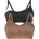 Damen Gr L N-Gr multi color Microtouch Obermaterial 92 Polyamid 8 Elasthan unifarben BHs herausnehmbare Cups doppellagig extra Halt bequem weich bügellos