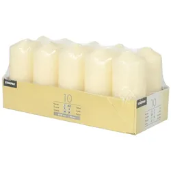 PAPSTAR Stumpenkerzen 9 cm creme